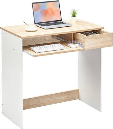 lukzer (ST-003 / White & Oak/ 77 x 80 x 40cm) Engineered Wood Study Table