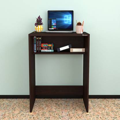 mahaakaay Shine Engineered Wood Study Table computer Laptop Desk Table Classic Walnut Engineered Wood Study Table