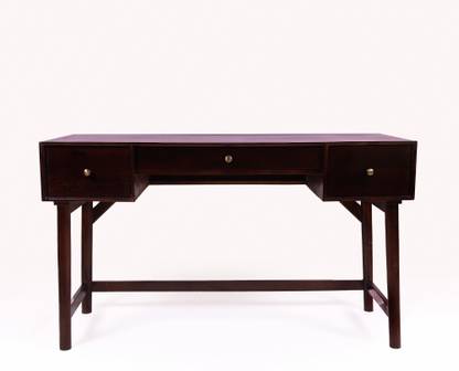 WOODENSLICE Handcrafted Sheesham Wood Study Table Solid Wood Multipurpose Table