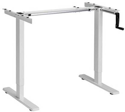KLASS ERGOLOGIC Manual Height Adjustable Table Stand Engineered Wood Office Table