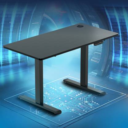 The Sleep Company Adjustable Desk 1600x700x700 | Sit-Stand Ergonomic Table | Engineered Wood Office Table