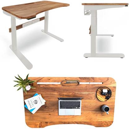 FLOWLYF Flowdesk™ 3 Electric Height Adjustable Desk up 63 -127 cm MPW Solid Wood Office Table