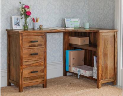 WOODSTAGE Solid Wood Study Table