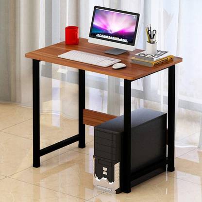 Indian Decor 45670 Furniture Compact Computer Desk Laptop Desktop Table (Walnut) Engineered Wood Multipurpose Table