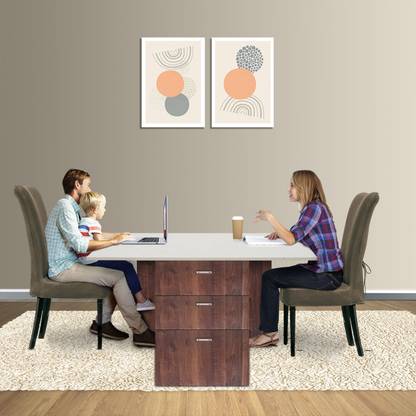 Fresh Up Enrico Engineered Wood Multipurpose Study Table with Storage Engineered Wood Study Table