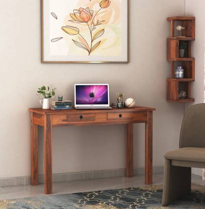 GOYALINTERIOR Solid Sheesham Wood Study/Laptop/Computer Table for Home/Study/Office Use Solid Wood Study Table