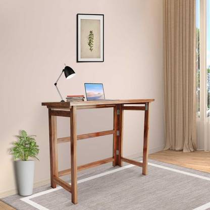 Silant Makers Silant Makers Writing Folding Laptop Study Table ' Foldable Desk Work for Home Solid Wood Workstation