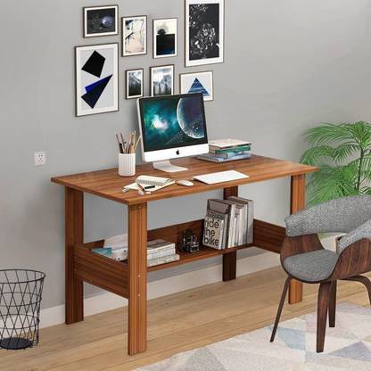 NE Furniture NE_DESK_YELLOW Engineered Wood Multipurpose Table