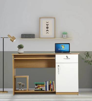 Mintwud From Pepperfry Teshio Wooden Computer Table/Wooden Study Table For Home Engineered Wood Study Table