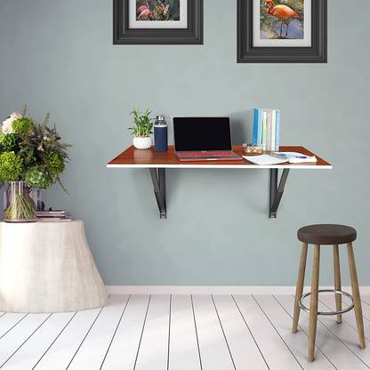 EuroQon Heavy Duty Foldable Table For Laptop // Study / Dining / Microwave /Storage /Adults / Kids Study & Multipurpose Utility Engineered Wood Study Table