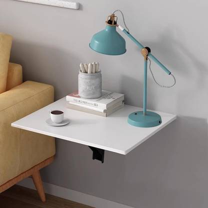 Torche Wooden Wall Mounted Folding Coffee and Tea Table & Bed Side Table and Study Engineered Wood Multipurpose Table