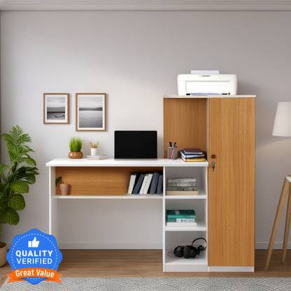 Trevi Krystal Study Engineered Wood Office Table