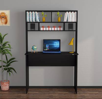 PICKWOOD CARREN Study Table, Computer, Laptop, WFH Office Desk with Storage Engineered Wood Study Table