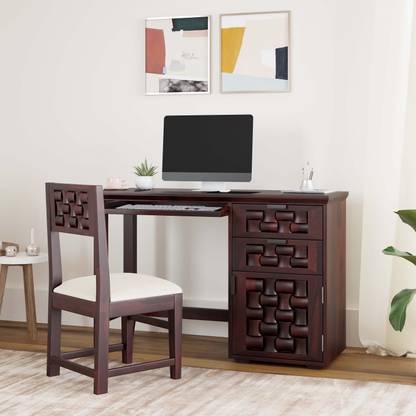 Allie Wood Rosewood (Sheesham) Solid Wood Study Table