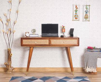 Floresta Wud Solid Sheesham Wood Study Table Without Chair For Study Room And Office Solid Wood Study Table
