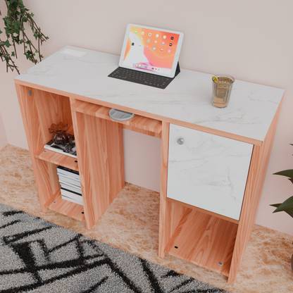Yelo Premium Quality Desktop/Laptop Desk Table With Switchboard Engineered Wood Multipurpose Table
