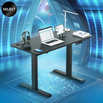 The Sleep Company Adjustable Desk 1200x600x700 | Sit-Stand Ergonomic Table | Engineered Wood Office Table