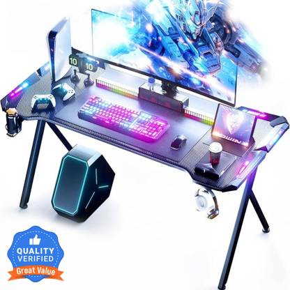 dowinx LS-GD-LED48BK Engineered Wood Multipurpose Table