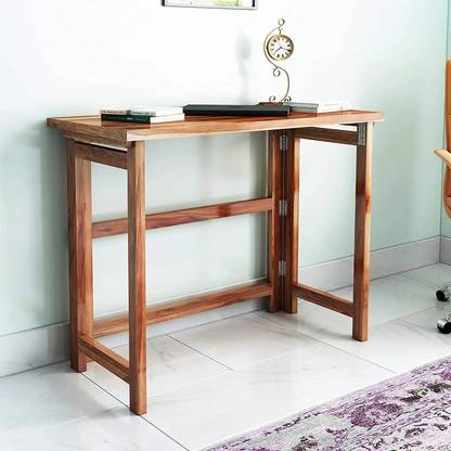 EWOOD Solid Sheesham Wood Folding Computer Desk for Home Office Work Solid Wood Study Table