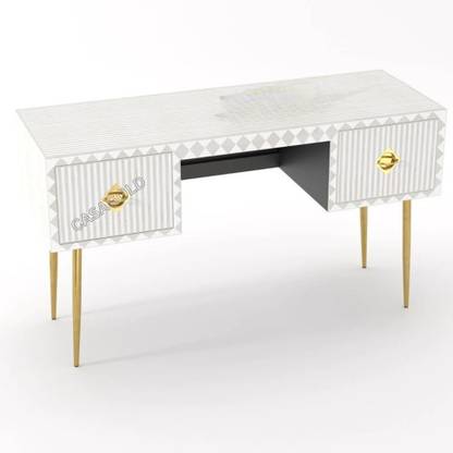 JODHA Overlay Floral Bone Inlay Console Study Desk Table Solid Wood Study Table