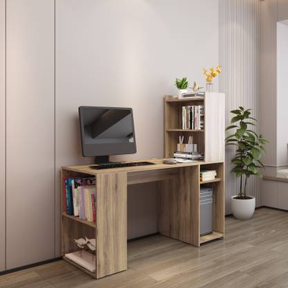 spacesbyU Oak Neo Study Table Engineered Wood Study Table