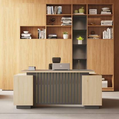 RED APPLE FURNITURE L-Shape Office Table Engineered Wood Office Table