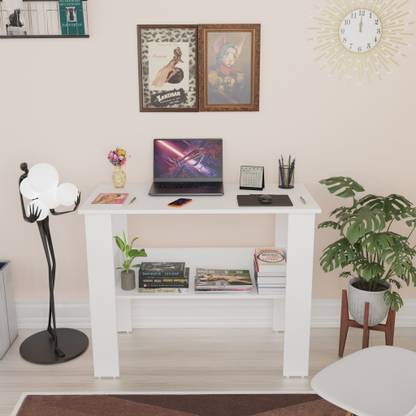 Arizen Portable Work From Home Study Desk Engineered Wood Office Table Engineered Wood Multipurpose Table