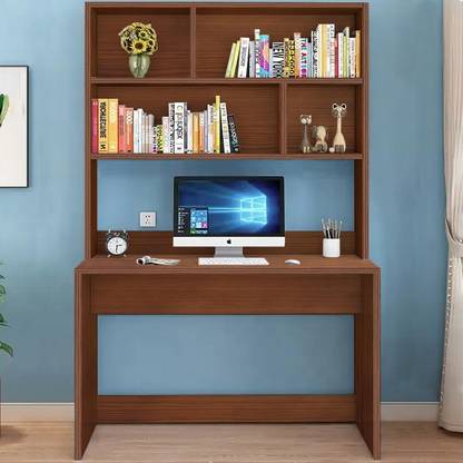 lukzer Lukzer Computer Desk Study Table with Book Shelf (ST-006/169X90X45cm) Engineered Wood Multipurpose Table