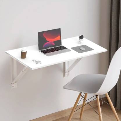 wall mounted Folding Table Wall Mount Table, Foldable Table, Office Table for Work from Home Engineered Wood Multipurpose Table