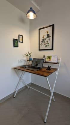 blumuno X-Plus Work From Home Folding Table I Elegant and Sturdy Engineered Wood Study Table