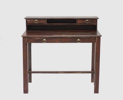 Woodefly Study Table for Students Wood Laptop Table Computer Table for Home Office Table Solid Wood Study Table