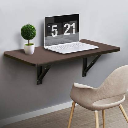 TASTY TIMBER (16 x 30) Inch Wall Mounted Table for Office & Study Works | Wall Mount Shelf Engineered Wood Study Table
