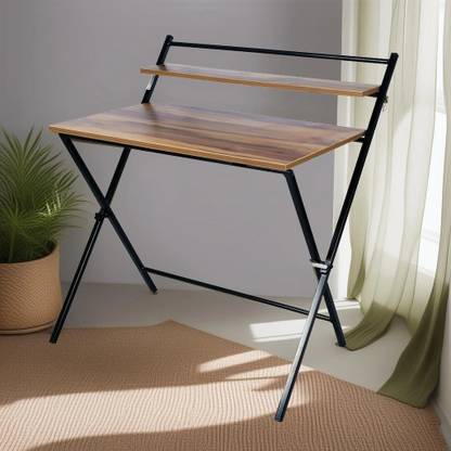 blumuno Elegant, Foldable and Sturdy Engineered Wood Study Table