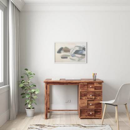 Rajgharana Pure Sheesham Wooden Writing Study Desk Computer Laptop Table For Home & Office Solid Wood Study Table