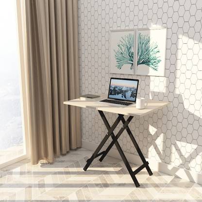 Pazano Multipurpose Foldable Table For Study, Office Laptop, Work From Home Table (80x60x75) Engineered Wood Study Table