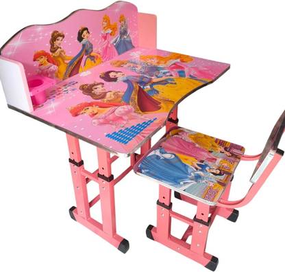 SSA Kid's Study Desk and Chair set Height Adjustable Solid Wood Study Table