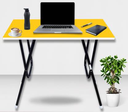 EuroQon Fold Space Saver Foldable Engineered Wood Study Table