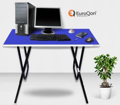 EuroQon Fold Space Saver Foldable Engineered Wood Study Table