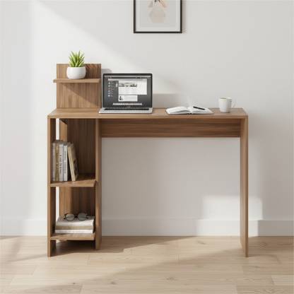 FURNEASER Ether Computer Table, WFH Desk, Laptop & Office Table, Engineered Wood Multipurpose Table