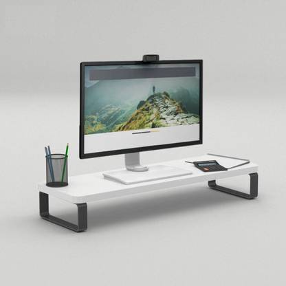 Flux Monitor Stand Organizer Desktop Ergonomic Monitor Riser Laptop Stand Engineered Wood Multipurpose Table