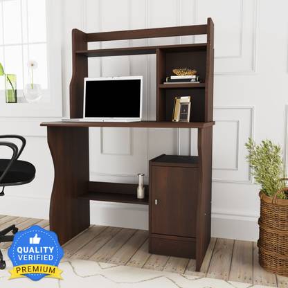 Nilkamal Stark 5 Shelves and 1 Cabinet | Suitable for Home & Office | Engineered Wood Study Table