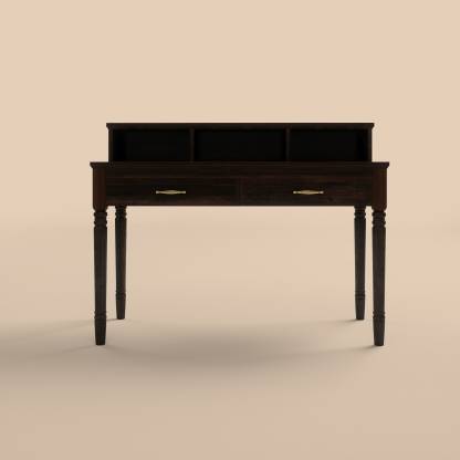 Ikiriya Sheesham Wood Study Table , Free Standing Computer Deck Solid Wood Office Table
