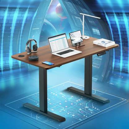 The Sleep Company Adjustable Desk 1200x600x700 | Sit-Stand Ergonomic Table | Engineered Wood Office Table