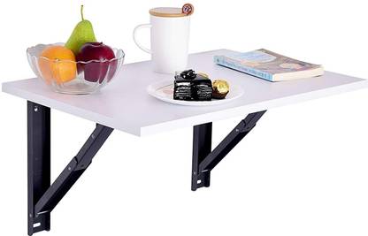 Compal Folding Wall Mounted Study Table /Office /Laptop Table Foldable (16"X24" inches) Solid Wood Study Table