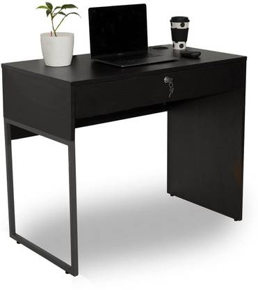 ATMOSPHERE Leo Mini Study Table with Lockable Drawer/Sturdy Computer Table/Study Desk/ Engineered Wood Study Table