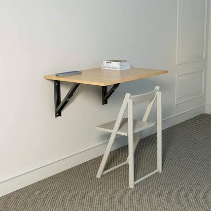 Indian Decor 956045 Wall Mounted Folding Table/Folding Dining Table/Study Desk, Engineered Wood Multipurpose Table