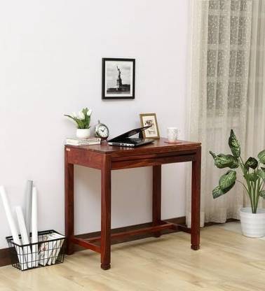 AMBICA WOODMART study table with storage, computer desk, wooden computer table, computer table Solid Wood Study Table