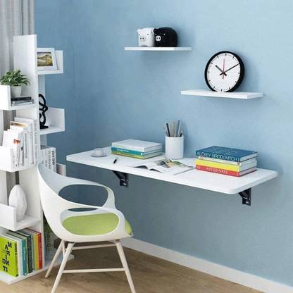 lukzer Wall Mounted Folding Table (MT-002 /80 × 40 cm) Engineered Wood Study Table