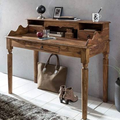 lakkadhaara Jaipur Solid Wood Study Table With Three Drawers Solid Wood Study Table
