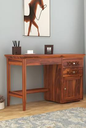 Floresta Wud Sheesham Wood Computer/Study Table Work From Home Solid Wood Study Table